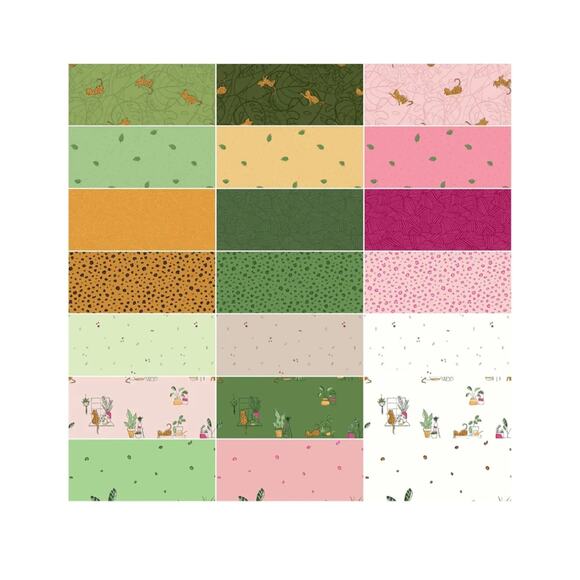 Amanda Niederhauser Leafy Keen Rolie Polie 2.5" Strips Jelly Roll Riley Blake - Picture 2 of 4